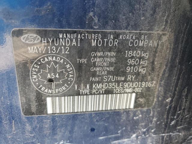 2013 HYUNDAI ELANTRA GT - KMHD35LE9DU019167