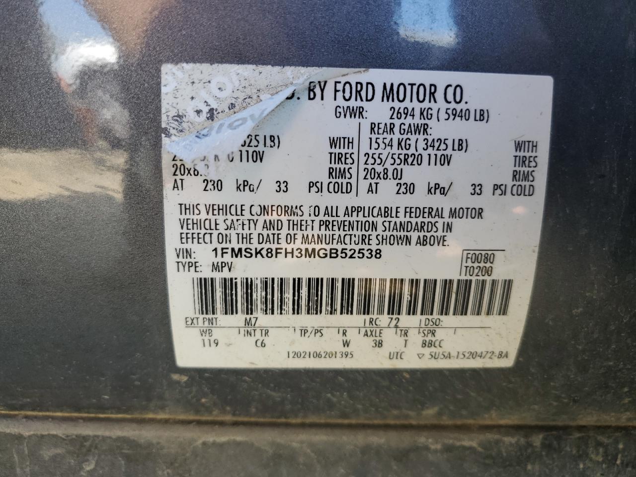 FORD EXPLORER LIMITED