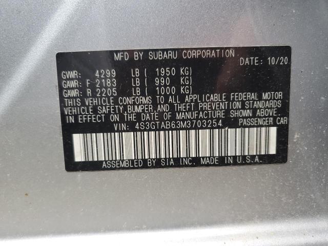 2021 SUBARU IMPREZA 4S3GTAB63M3703254