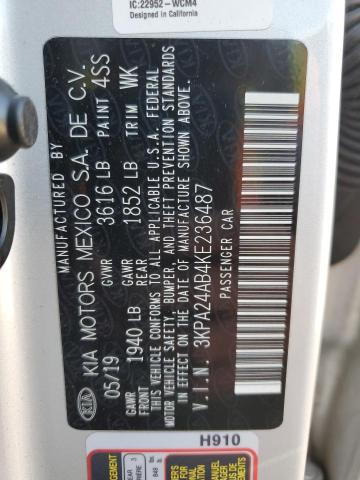 2019 KIA RIO S - 3KPA24AB4KE236487