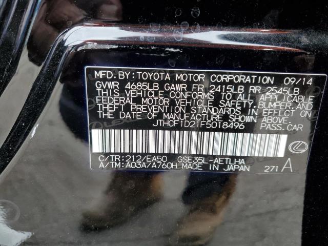 2015 LEXUS IS 250 - JTHCF1D21F5018496