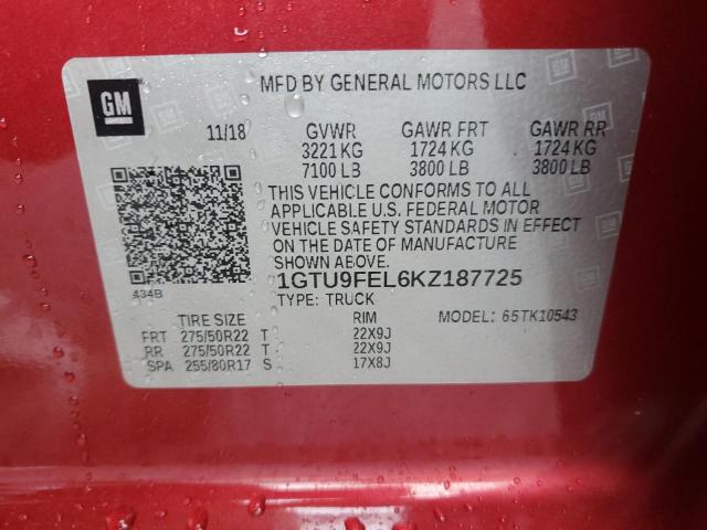 2019 GMC SIERRA K1500 DENALI #3293439413