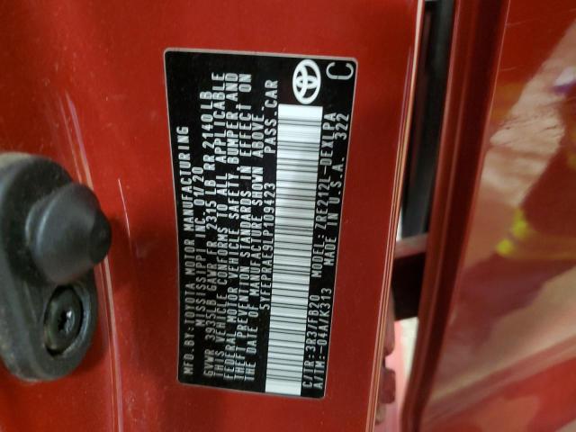 2020 TOYOTA COROLLA LE #3268959997