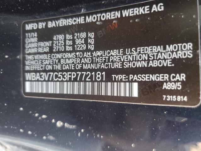 2015 BMW 428 I SULE WBA3V7C53FP772181
