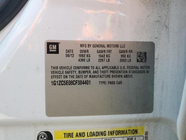 2012 CHEVROLET MALIBU 1LT - 1G1ZC5E08CF384401