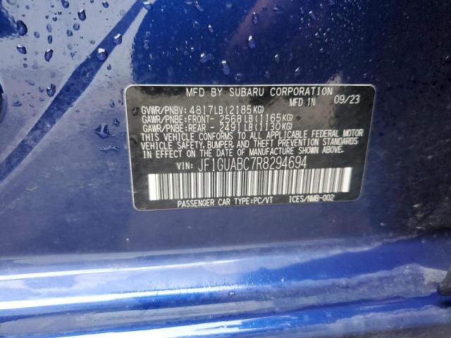2024 SUBARU IMPREZA JF1GUABC7R8294694