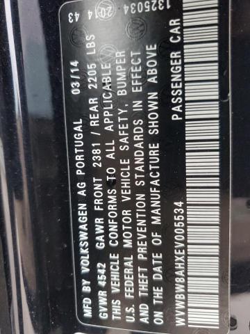 2014 VOLKSWAGEN EOS KOMFOR #3274676781