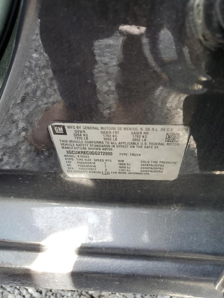 Lot #3287718196 2016 CHEVROLET SILVERADO K1500 LT