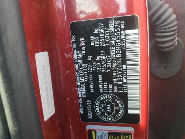 2017 HYUNDAI SANTA FE S - 5XYZU3LB2HG455576