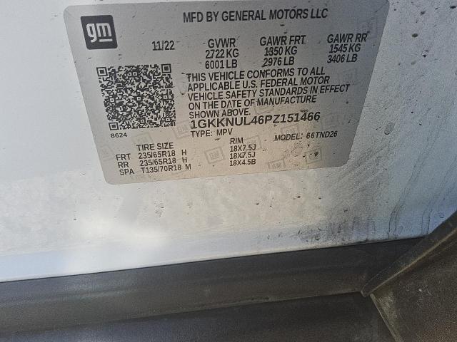 2023 GMC ACADIA SLT 1GKKNUL46PZ151466