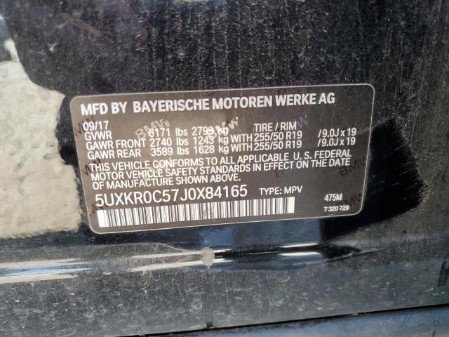 2018 BMW X5 XDRIVE3 5UXKR0C57J0X84165