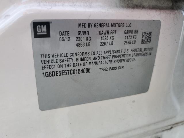 2012 CADILLAC CTS LUXURY - 1G6DE5E57C0154006