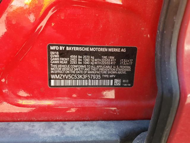 2019 MINI COOPER COU WMZYV5C53K3F57935