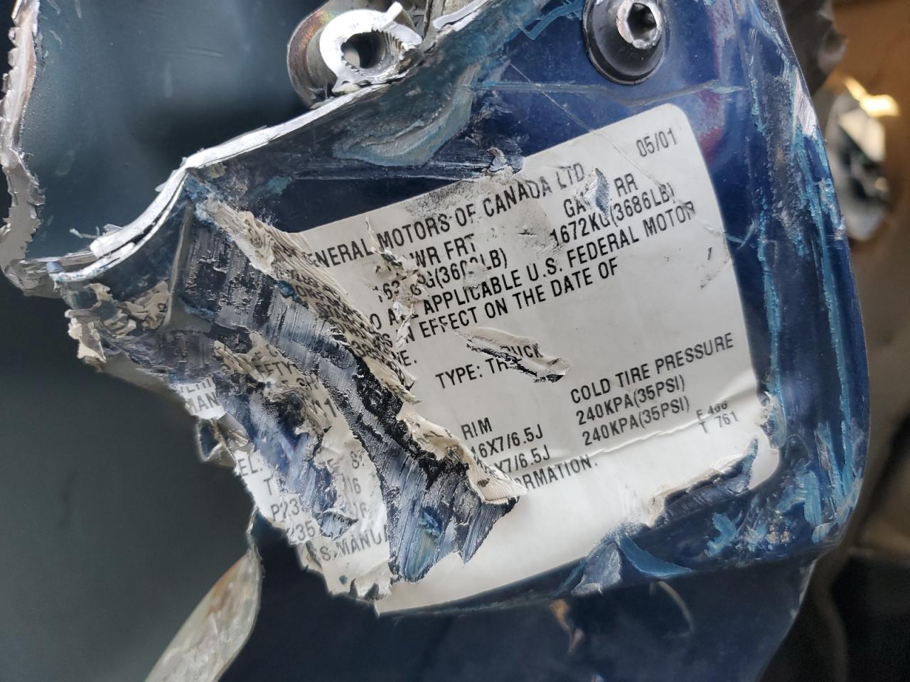 Lot #3258816829 2001 CHEVROLET SILVERADO