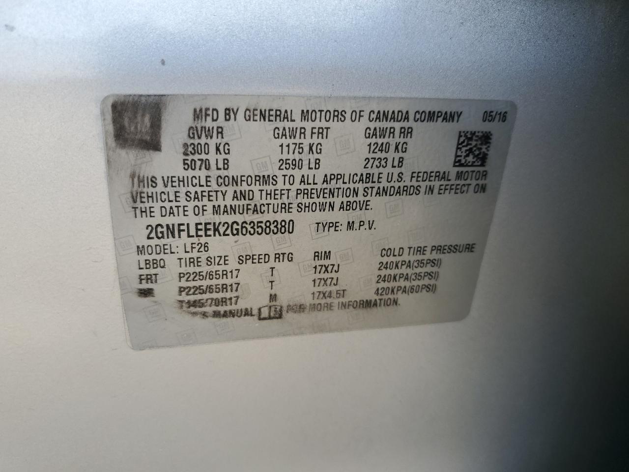 CHEVROLET EQUINOX LS