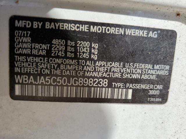 2018 BMW 530 I WBAJA5C50JG898238