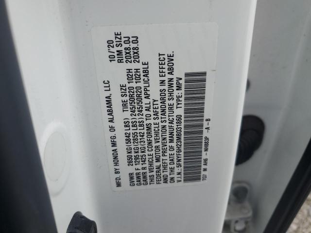 2021 HONDA PILOT SE 5FNYF6H23MB031860