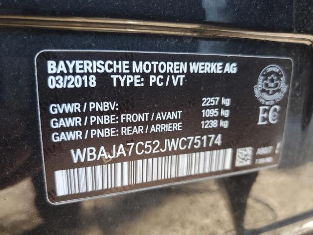2018 BMW 530 XI WBAJA7C52JWC75174