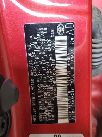 2015 TOYOTA COROLLA L 2T1BURHE4FC342146