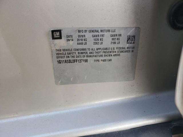 2015 CHEVROLET MALIBU LS 1G11A5SL0FF137198