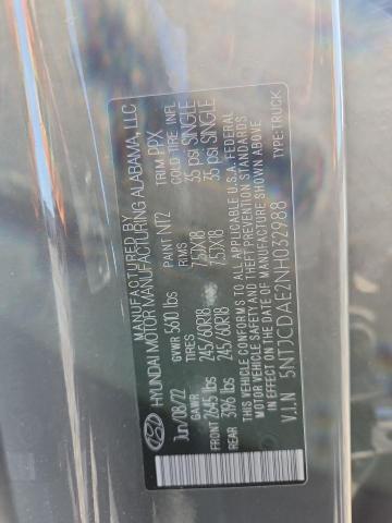 2022 HYUNDAI SANTA CRUZ 5NTJCDAE2NH032988