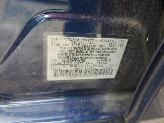 2017 NISSAN SENTRA S 3N1AB7AP7HY267286