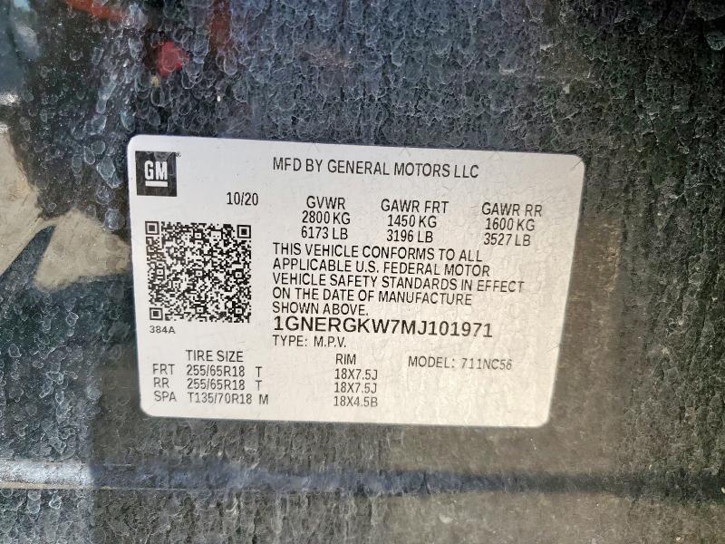 2021 CHEVROLET TRAVERSE L #3284090581