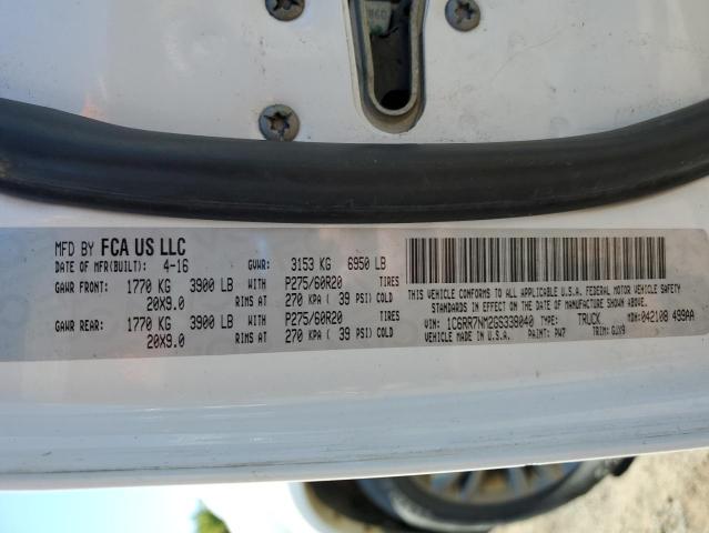 2016 RAM 1500 LARAM 1C6RR7NM2GS338040