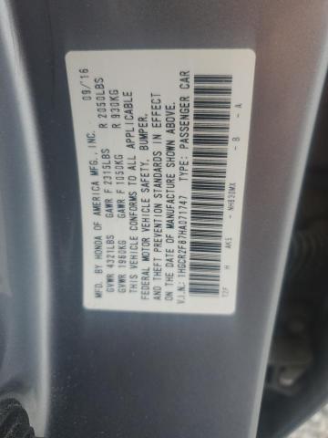 2017 HONDA ACCORD EXL 1HGCR2F87HA071747