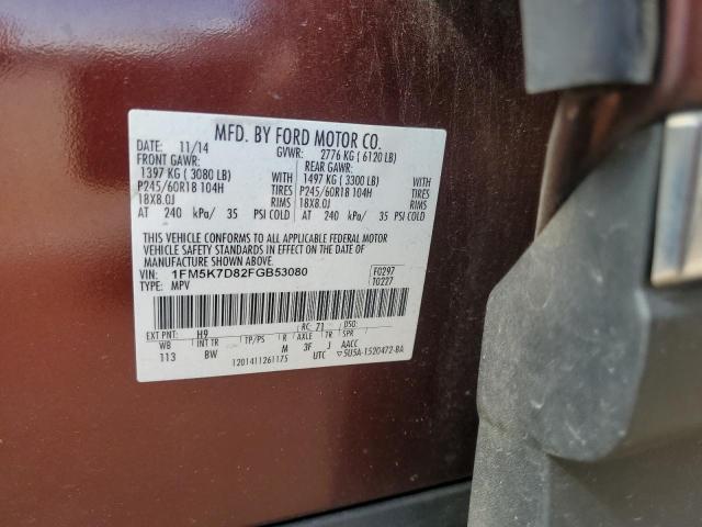 2015 FORD EXPLORER X - 1FM5K7D82FGB53080