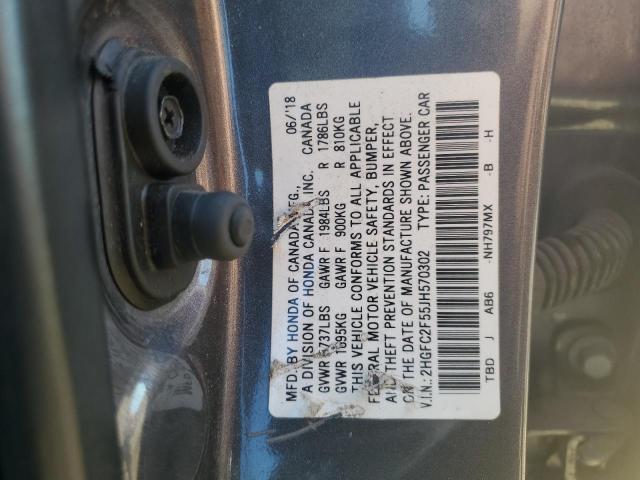 2018 HONDA CIVIC LX - 2HGFC2F55JH570302