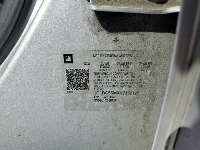 2019 CHEVROLET CRUZE LS - 1G1BC5SMXK7152125