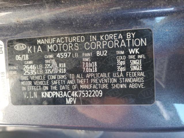 2019 KIA SPORTAGE E #3291437176