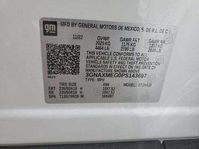 2023 CHEVROLET EQUINOX RS 3GNAXMEG0PS143697