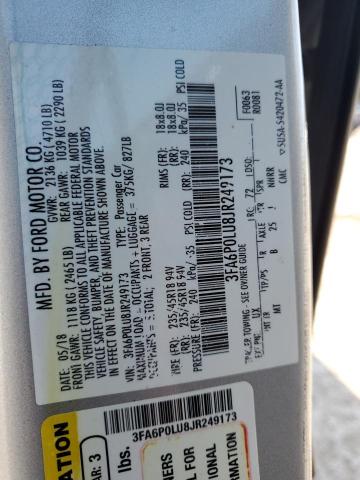 2018 FORD FUSION SE HYBRID 3FA6P0LU8JR249173