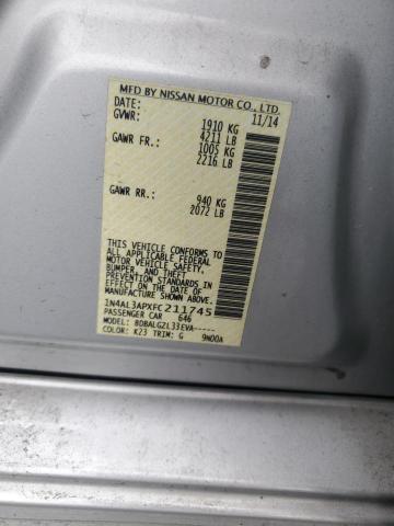 2015 NISSAN ALTIMA 2.5 #3312270781