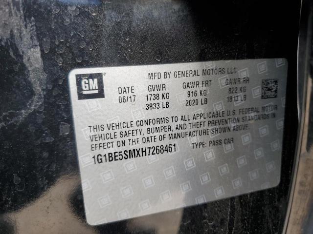 2017 CHEVROLET CRUZE LT 1G1BE5SMXH7268461