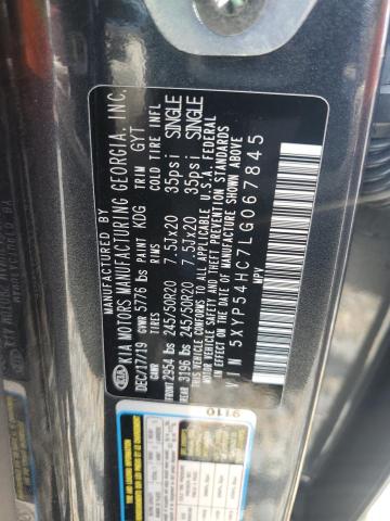 2020 KIA TELLURIDE 5XYP54HC7LG067845