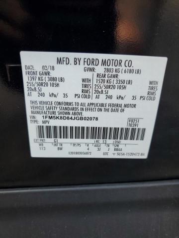 2018 FORD EXPLORER X - 1FM5K8D84JGB02078