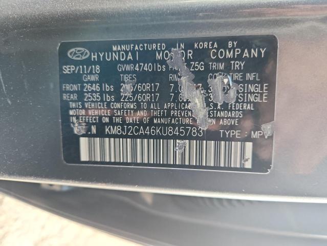 2019 HYUNDAI TUCSON SE KM8J2CA46KU845783