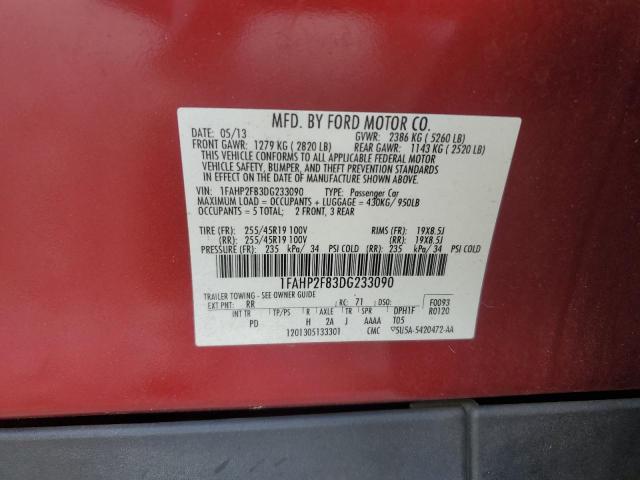 2013 FORD TAURUS LIM - 1FAHP2F83DG233090