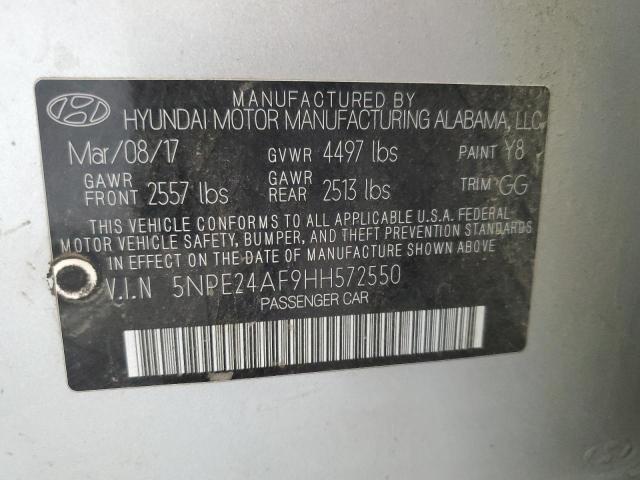 2017 HYUNDAI SONATA SE 5NPE24AF9HH572550