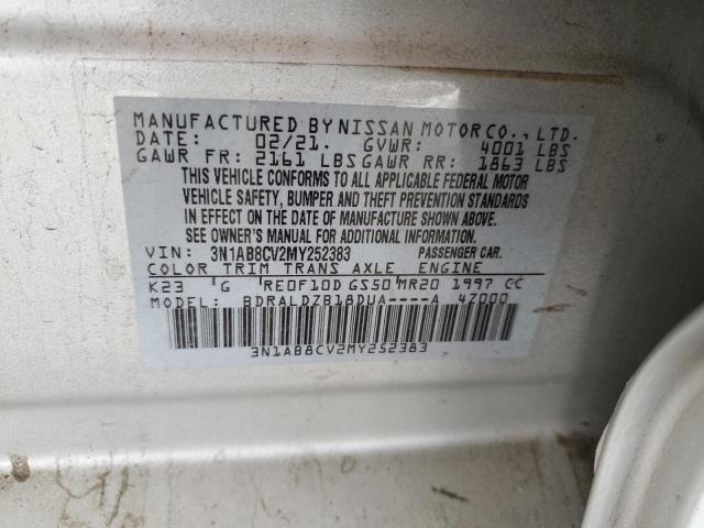 2021 NISSAN SENTRA SV - 3N1AB8CV2MY252383