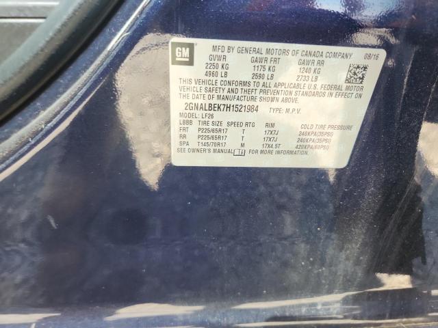 2017 CHEVROLET EQUINOX LS 2GNALBEK7H1521984