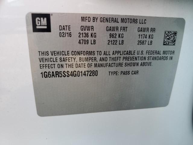 2016 CADILLAC CTS LUXURY 1G6AR5SS4G0147280