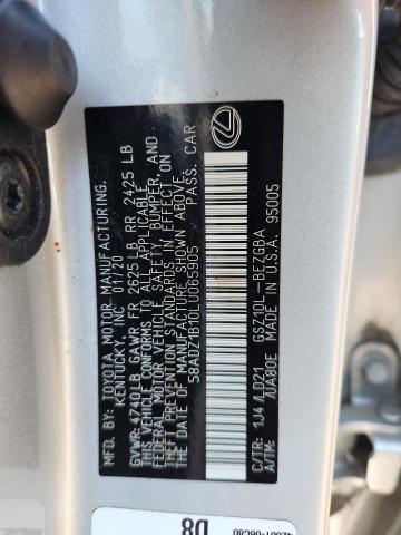 2020 LEXUS ES 350 - 58ADZ1B10LU065905