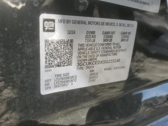 2025 CHEVROLET SILVERADO K1500 TRAIL BOSS CUSTOM 3GCUKCEDXSG215148