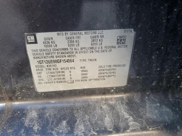 2016 GMC SIERRA K25 - 1GT12UE88GF154564