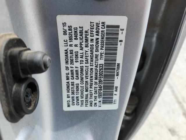 2015 HONDA CIVIC HYBR 19XFB4F28FE002633