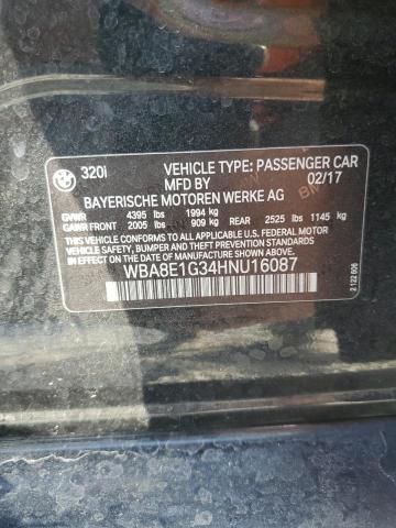 2017 BMW 320 I - WBA8E1G34HNU16087